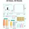 image:imageBAGSMART 18 Pack TSA Approved Travel Bottles for Toiletries Leak Proof Silicone Travel Size Containers Bottles for Shampoo MacaronPurple