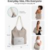 image:imageBAGSMART Beach Bags for Women Beach Tote Bag Beach Bag with Zipper Travel Tote Bag for Women Sandproof Swim Pool Bag  Packable Beach Bag Beach Essentials for Travel Gym 125L Medium Tote Lightweight WaterresistantSpotted Pattern
