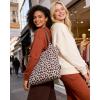 image:imageBAGSMART Beach Bags for Women Beach Tote Bag Beach Bag with Zipper Travel Tote Bag for Women Sandproof Swim Pool Bag  Packable Beach Bag Beach Essentials for Travel Gym 125L Medium Tote Lightweight WaterresistantLeopard Print