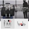 image:imageBAGSMART Black 40L Travel Duffle Bag with Shoes Compartment Carry On Weekender Overnight Bag for Men Women