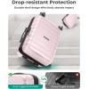 image:imageBAGSMART Carry On Luggage 19 L x14 W x9 H Airline Approved with Spinner Wheels Lightweight 20 Inch Luggage with TSA Lock Expandable Hard Shell Carry On Suitcases for Men Women Royal BluePink