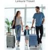 image:imageBAGSMART Carry On Luggage 19 L x14 W x9 H Airline Approved with Spinner Wheels Lightweight 20 Inch Luggage with TSA Lock Expandable Hard Shell Carry On Suitcases for Men Women Royal BluePine Green