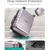 image:imageBAGSMART Carry On Luggage 19 L x14 W x9 H Airline Approved with Spinner Wheels Lightweight 20 Inch Luggage with TSA Lock Expandable Hard Shell Carry On Suitcases for Men Women Royal BlueRose Purple