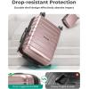 image:imageBAGSMART Carry On Luggage 19 L x14 W x9 H Airline Approved with Spinner Wheels Lightweight 20 Inch Luggage with TSA Lock Expandable Hard Shell Carry On Suitcases for Men Women Royal BlueRose Gold
