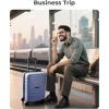 image:imageBAGSMART Carry On Luggage 19 L x14 W x9 H Airline Approved with Spinner Wheels Lightweight 20 Inch Luggage with TSA Lock Expandable Hard Shell Carry On Suitcases for Men Women Royal BluePurple