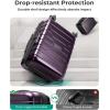 image:imageBAGSMART Carry On Luggage 19 L x14 W x9 H Airline Approved with Spinner Wheels Lightweight 20 Inch Luggage with TSA Lock Expandable Hard Shell Carry On Suitcases for Men Women Royal BluePurple