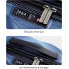 image:imageBAGSMART Carry On Luggage 22x14x9 Airline Approved PC Hardside Suitcase 20 Inch Carryon with Spinner Wheels Travel Luggage Lightweight Rolling Suitcases for Men Women Purple03 Navy Blue