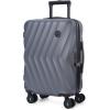 image:imageBAGSMART Carry On Luggage 22x14x9 Airline Approved PC Hardside Suitcase 20 Inch Carryon with Spinner Wheels Travel Luggage Lightweight Rolling Suitcases for Men Women Purple04 Charcoal Grey