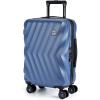 image:imageBAGSMART Carry On Luggage 22x14x9 Airline Approved PC Hardside Suitcase 20 Inch Carryon with Spinner Wheels Travel Luggage Lightweight Rolling Suitcases for Men Women Purple03 Navy Blue