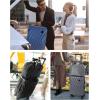image:imageBAGSMART Carry On Luggage 22x14x9 Airline Approved PC Hardside Suitcase 20 Inch Carryon with Spinner Wheels Travel Luggage Lightweight Rolling Suitcases for Men Women PurpleNavy Blue