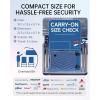 image:imageBAGSMART Carry On Luggage 22x14x9 Airline Approved PC Hardside Suitcase 20 Inch Carryon with Spinner Wheels Travel Luggage Lightweight Rolling Suitcases for Men Women Purple03 Navy Blue