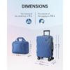 image:imageBAGSMART Carry On Luggage 22x14x9 Airline Approved PC Hardside Suitcase 20 Inch Carryon with Spinner Wheels Travel Luggage Lightweight Rolling Suitcases for Men Women PurpleNavy Blue