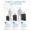 image:imageBAGSMART Carry On Luggage 22x14x9 Airline Approved PC Hardside Suitcase 20 Inch Carryon with Spinner Wheels Travel Luggage Lightweight Rolling Suitcases for Men Women Purple02 Black