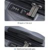 image:imageBAGSMART Carry On Luggage 22x14x9 Airline Approved PC Hardside Suitcase 20 Inch Carryon with Spinner Wheels Travel Luggage Lightweight Rolling Suitcases for Men Women Purple04 Charcoal Grey