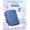 image:imageBAGSMART Carry On Luggage 22x14x9 Airline Approved PC Hardside Suitcase 20 Inch Carryon with Spinner Wheels Travel Luggage Lightweight Rolling Suitcases for Men Women Purple03 Navy Blue