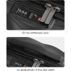 image:imageBAGSMART Carry On Luggage 22x14x9 Airline Approved PC Hardside Suitcase 20 Inch Carryon with Spinner Wheels Travel Luggage Lightweight Rolling Suitcases for Men Women Purple02 Black