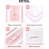 image:imageBAGSMART Clear Toiletry Bag TSA Approved Travel Toiletry Bag Carry On Travel Accessories Bag Airport Airline Quart Size Bags waterresistant Makeup Bag for WomenCandy Pink