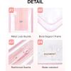 image:imageBAGSMART Clear Toiletry Bag TSA Approved Travel Toiletry Bag Carry On Travel Accessories Bag Airport Airline Quart Size Bags waterresistant Makeup Bag for WomenPink