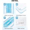 image:imageBAGSMART Clear Toiletry Bag TSA Approved Travel Toiletry Bag Carry On Travel Accessories Bag Airport Airline Quart Size Bags waterresistant Makeup Bag for WomenCerulean Blue