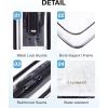 image:imageBAGSMART Clear Toiletry Bag TSA Approved Travel Toiletry Bag Carry On Travel Accessories Bag Airport Airline Quart Size Bags waterresistant Makeup Bag for WomenActive Black