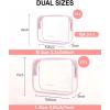image:imageBAGSMART Clear Toiletry Bag TSA Approved Travel Toiletry Bag Carry On Travel Accessories Bag Airport Airline Quart Size Bags waterresistant Makeup Bag for WomenPink