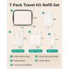 image:imageBAGSMART Clear Toiletry Bag TSA Approved Travel Toiletry Bag Carry On Travel Accessories Bag Airport Airline Quart Size Bags waterresistant Makeup Bag for WomenPure Black
