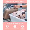 image:imageBAGSMART Clear Toiletry Bag TSA Approved Travel Toiletry Bag Carry On Travel Accessories Bag Airport Airline Quart Size Bags waterresistant Makeup Bag for WomenPink