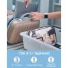image:imageBAGSMART Clear Toiletry Bag TSA Approved Travel Toiletry Bag Carry On Travel Accessories Bag Airport Airline Quart Size Bags waterresistant Makeup Bag for WomenActive Black