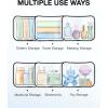 image:imageBAGSMART Clear Toiletry Bag TSA Approved Travel Toiletry Bag Carry On Travel Accessories Bag Airport Airline Quart Size Bags waterresistant Makeup Bag for WomenBlack