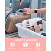 image:imageBAGSMART Clear Toiletry Bag TSA Approved Travel Toiletry Bag Carry On Travel Accessories Bag Airport Airline Quart Size Bags waterresistant Makeup Bag for WomenClassic White