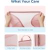 image:imageBAGSMART Compression Packing Cubes  6 Set Travel Packing Cubes for Suitcases Compression Suitcase Organizers with Shoe Bag01Baby Pink