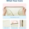 image:imageBAGSMART Compression Packing Cubes  6 Set Travel Packing Cubes for Suitcases Compression Suitcase Organizers with Shoe Bag05White Opal