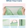 image:imageBAGSMART Compression Packing Cubes  6 Set Travel Packing Cubes for Suitcases Compression Suitcase Organizers with Shoe Bag07Kohlrabi Green