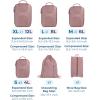 image:imageBAGSMART Compression Packing Cubes 6 Set Packing Cubes for Suitcases Lightweight Suitcases Organizers Bag Set amp Compression Travel Cubes Travel Essentials Packing Organizers01Dusty Pink