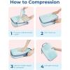image:imageBAGSMART Compression Packing Cubes 6 Set Packing Cubes for Suitcases Lightweight Suitcases Organizers Bag Set amp Compression Travel Cubes Travel Essentials Packing Organizers06Sky Blue