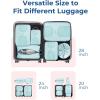 image:imageBAGSMART Compression Packing Cubes 6 Set Packing Cubes for Suitcases Lightweight Suitcases Organizers Bag Set amp Compression Travel Cubes Travel Essentials Packing Organizers06Sky Blue
