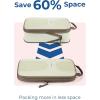 image:imageBAGSMART Compression Packing Cubes 6 Set Packing Cubes for Suitcases Lightweight Suitcases Organizers Bag Set amp Compression Travel Cubes Travel Essentials Packing Organizers02White Opal