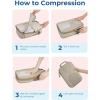 image:imageBAGSMART Compression Packing Cubes 6 Set Packing Cubes for Suitcases Lightweight Suitcases Organizers Bag Set amp Compression Travel Cubes Travel Essentials Packing Organizers05Camel