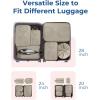 image:imageBAGSMART Compression Packing Cubes 6 Set Packing Cubes for Suitcases Lightweight Suitcases Organizers Bag Set amp Compression Travel Cubes Travel Essentials Packing Organizers05Camel