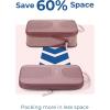 image:imageBAGSMART Compression Packing Cubes 6 Set Packing Cubes for Suitcases Lightweight Suitcases Organizers Bag Set amp Compression Travel Cubes Travel Essentials Packing Organizers01Dusty Pink