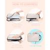 image:imageBAGSMART Compression Packing Cubes 6 Set4 Set2 Set Travel Packing Cubes for Carry on Suitcases Compression Suitcase Organizers Bag Set amp Travel Cubes for Luggage Lightweight Packing OrganizersWhite Opal