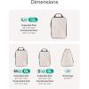 image:imageBAGSMART Compression Packing Cubes 6 Set4 Set2 Set Travel Packing Cubes for Carry on Suitcases Compression Suitcase Organizers Bag Set amp Travel Cubes for Luggage Lightweight Packing Organizers02White Opal