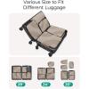image:imageBAGSMART Compression Packing Cubes 6 Set4 Set2 Set Travel Packing Cubes for Carry on Suitcases Compression Suitcase Organizers Bag Set amp Travel Cubes for Luggage Lightweight Packing OrganizersBrown