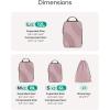 image:imageBAGSMART Compression Packing Cubes 6 Set4 Set2 Set Travel Packing Cubes for Carry on Suitcases Compression Suitcase Organizers Bag Set amp Travel Cubes for Luggage Lightweight Packing OrganizersMist Purple