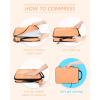 image:imageBAGSMART Compression Packing Cubes 6 Set4 Set2 Set Travel Packing Cubes for Carry on Suitcases Compression Suitcase Organizers Bag Set amp Travel Cubes for Luggage Lightweight Packing OrganizersSunset Orange