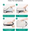image:imageBAGSMART Compression Packing Cubes 6 Set4 Set2 Set Travel Packing Cubes for Carry on Suitcases Compression Suitcase Organizers Bag Set amp Travel Cubes for Luggage Lightweight Packing Organizers02White Opal