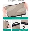 image:imageBAGSMART Compression Packing Cubes 6 Set4 Set2 Set Travel Packing Cubes for Carry on Suitcases Compression Suitcase Organizers Bag Set amp Travel Cubes for Luggage Lightweight Packing OrganizersBrown