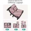 image:imageBAGSMART Compression Packing Cubes 6 Set4 Set2 Set Travel Packing Cubes for Carry on Suitcases Compression Suitcase Organizers Bag Set amp Travel Cubes for Luggage Lightweight Packing OrganizersMist Purple