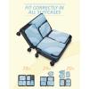 image:imageBAGSMART Compression Packing Cubes 6 Set4 Set2 Set Travel Packing Cubes for Carry on Suitcases Compression Suitcase Organizers Bag Set amp Travel Cubes for Luggage Lightweight Packing Organizers04Sky Blue