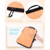 image:imageBAGSMART Compression Packing Cubes 6 Set4 Set2 Set Travel Packing Cubes for Carry on Suitcases Compression Suitcase Organizers Bag Set amp Travel Cubes for Luggage Lightweight Packing OrganizersSunset Orange